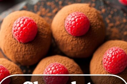 Chocolate Truffles With Raspberries