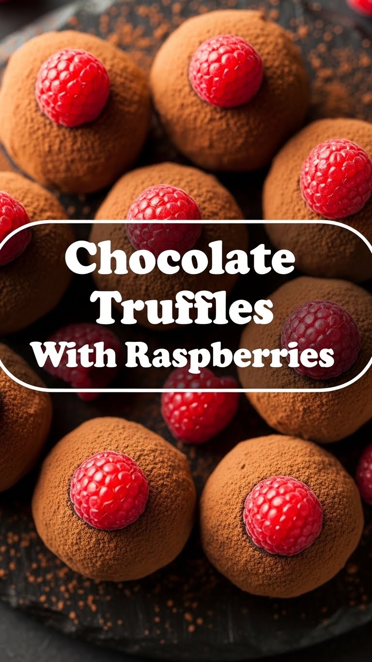 Chocolate Truffles With Raspberries