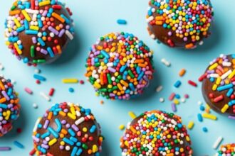 Chocolate-Covered Truffles With Sprinkles