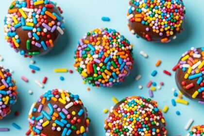 Chocolate-Covered Truffles With Sprinkles