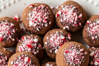 Chocolate Truffles With Peppermint Candies