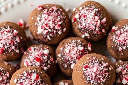 Chocolate Truffles With Peppermint Candies