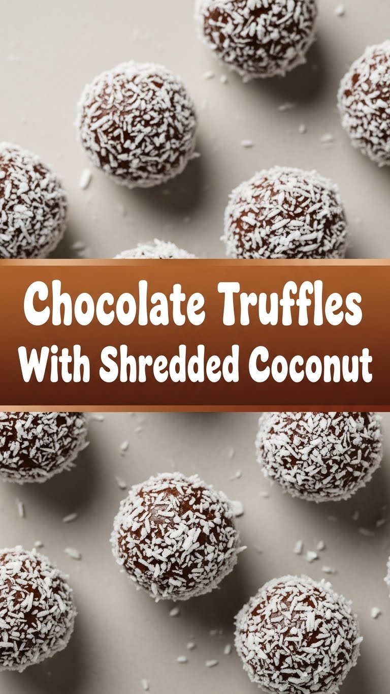 Chocolate Truffles With Shredded Coconut