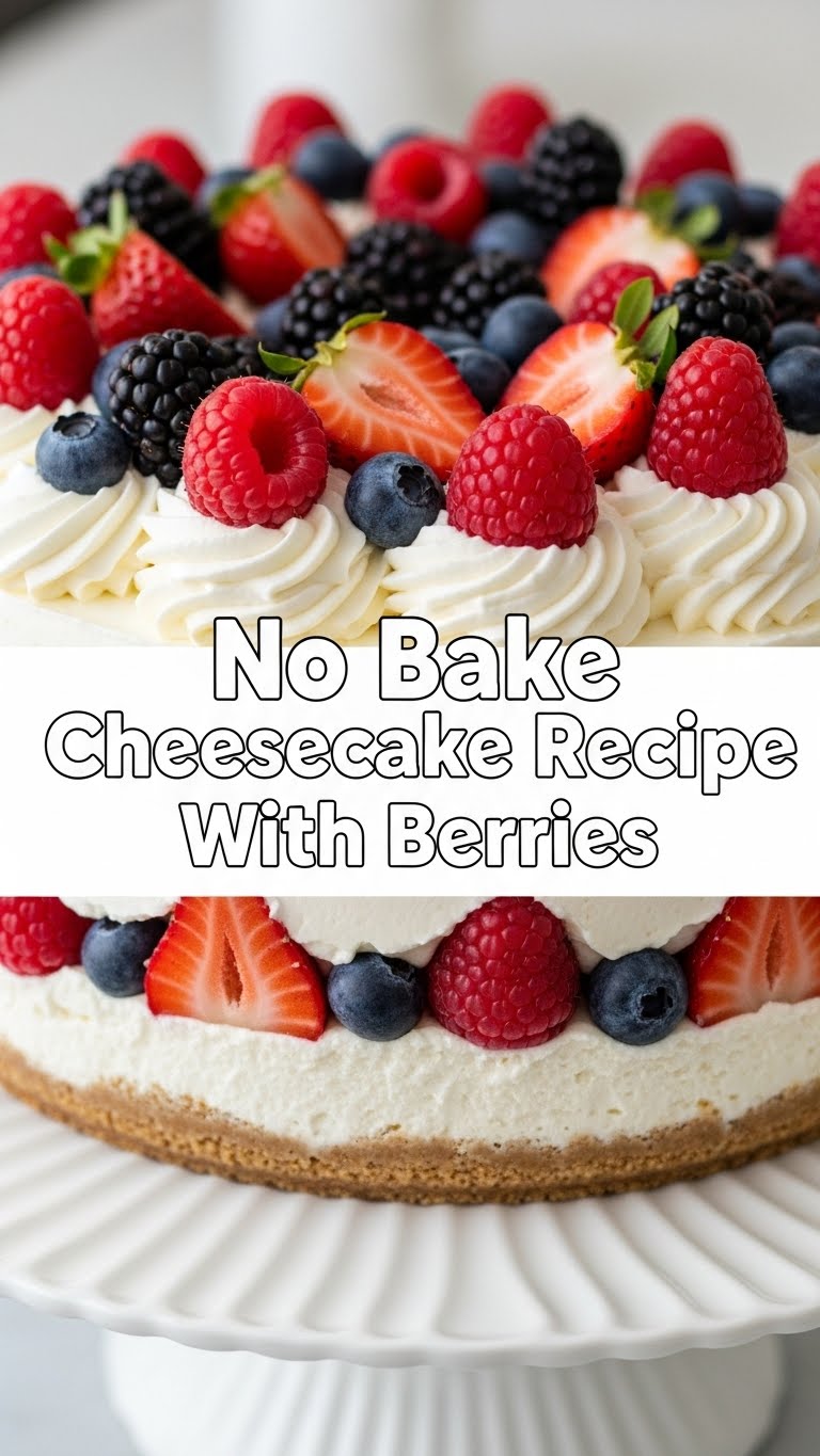 No Bake Cheesecake Recipe With Berries