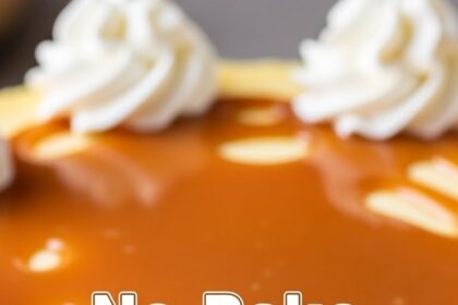 No-Bake Cheesecake With Caramel Topping