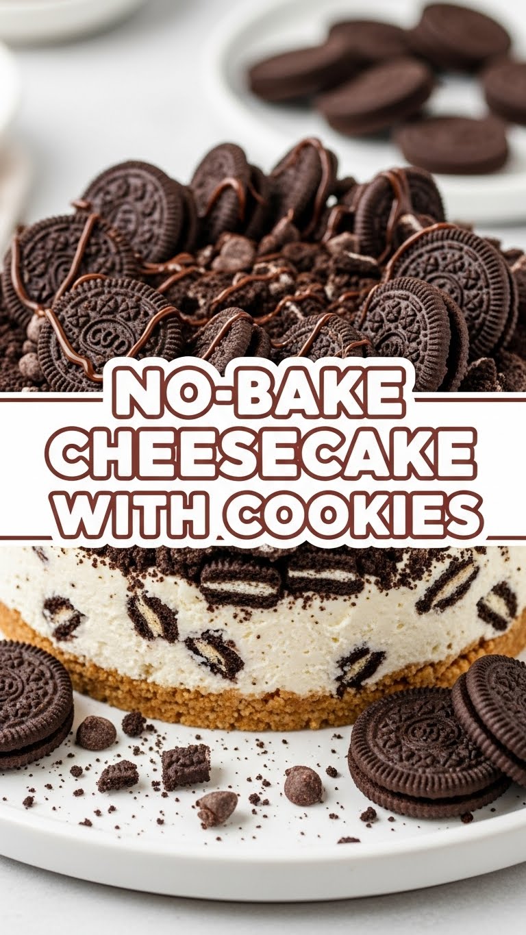 No-Bake Cheesecake With Cookies