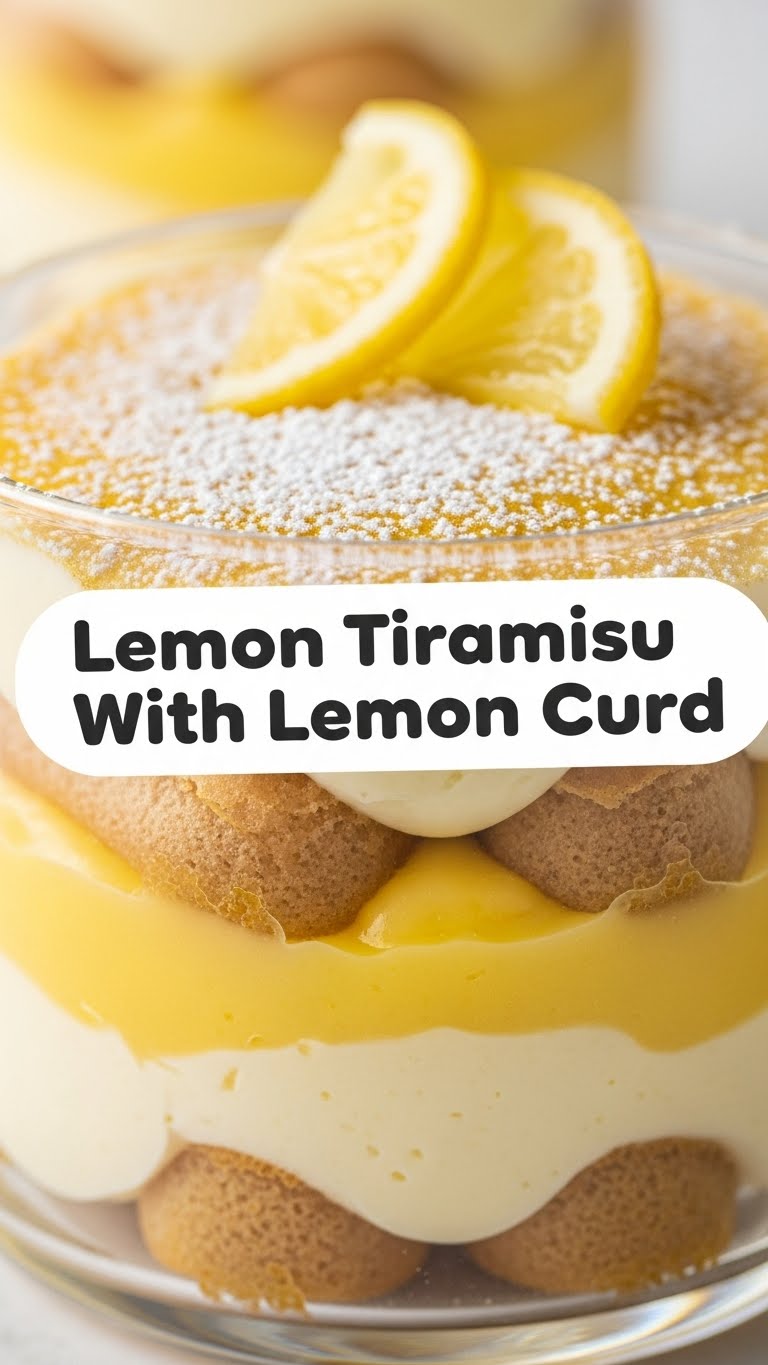 Lemon Tiramisu With Lemon Curd