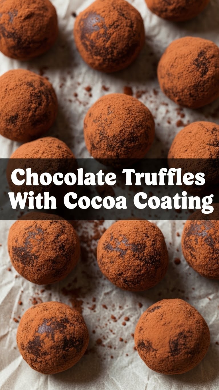 Chocolate Truffles With Cocoa Coating