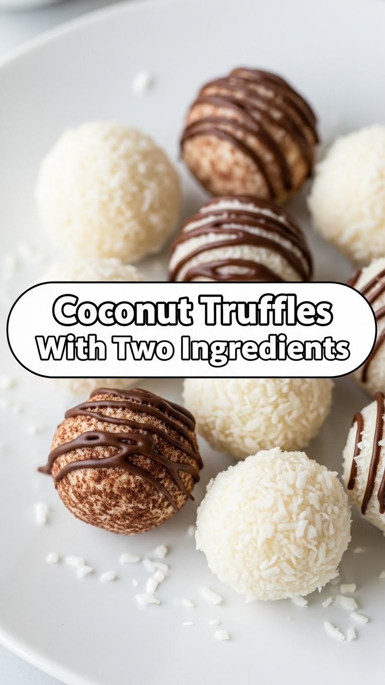 Coconut Truffles With Two Ingredients