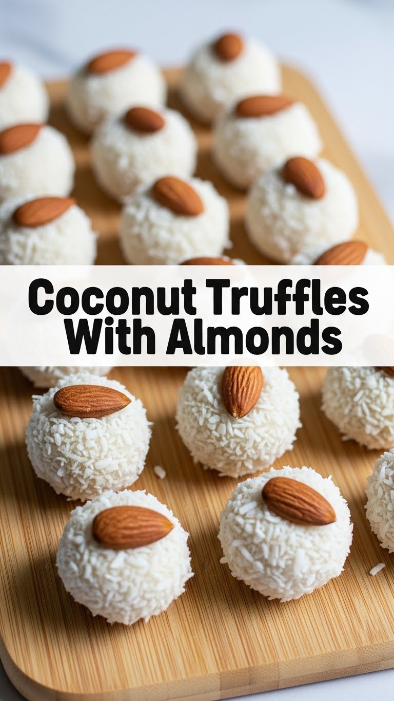 Coconut Truffles With Almonds
