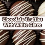 Chocolate Truffles With White Glaze