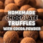 Homemade Chocolate Truffles With Cocoa Powder