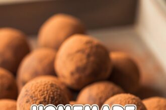 Homemade Chocolate Truffles With Cocoa Powder