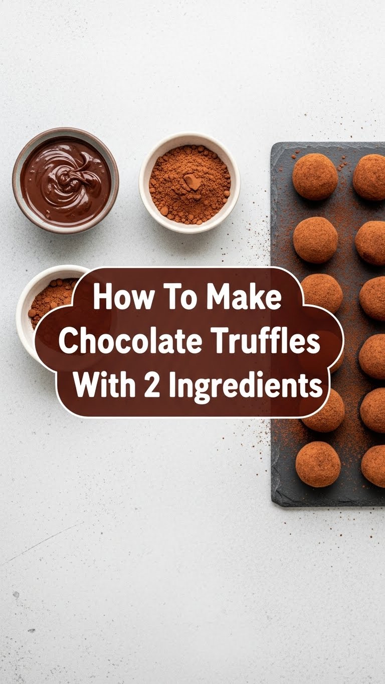 How To Make Chocolate Truffles With 2 Ingredients