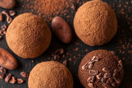 Homemade Truffles With Cocoa Nibs