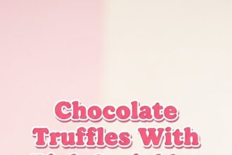 Chocolate Truffles With Pink Sprinkles
