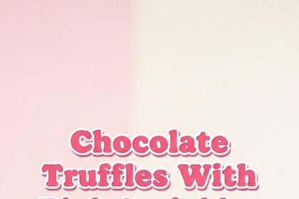 Chocolate Truffles With Pink Sprinkles