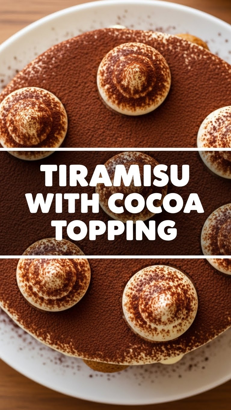 Tiramisu With Cocoa Topping