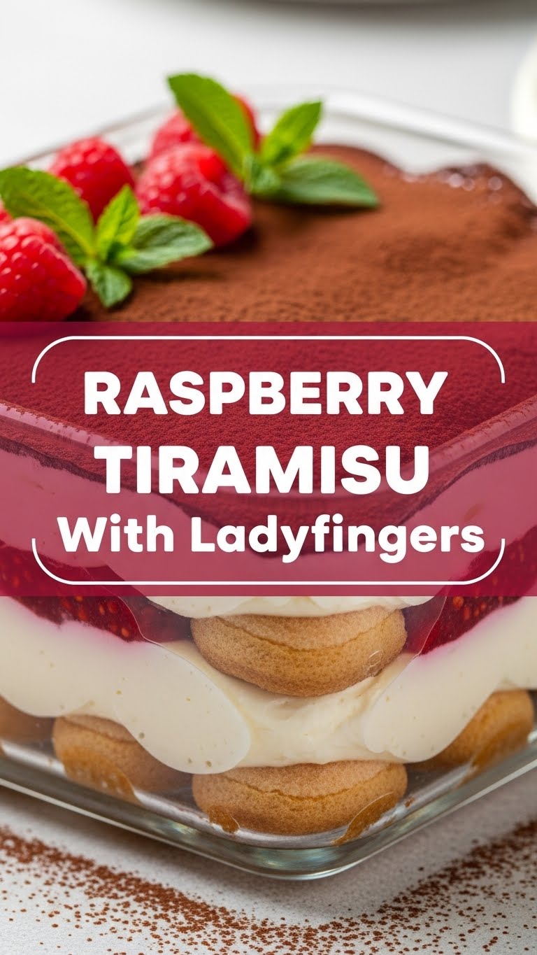 Raspberry Tiramisu With Ladyfingers