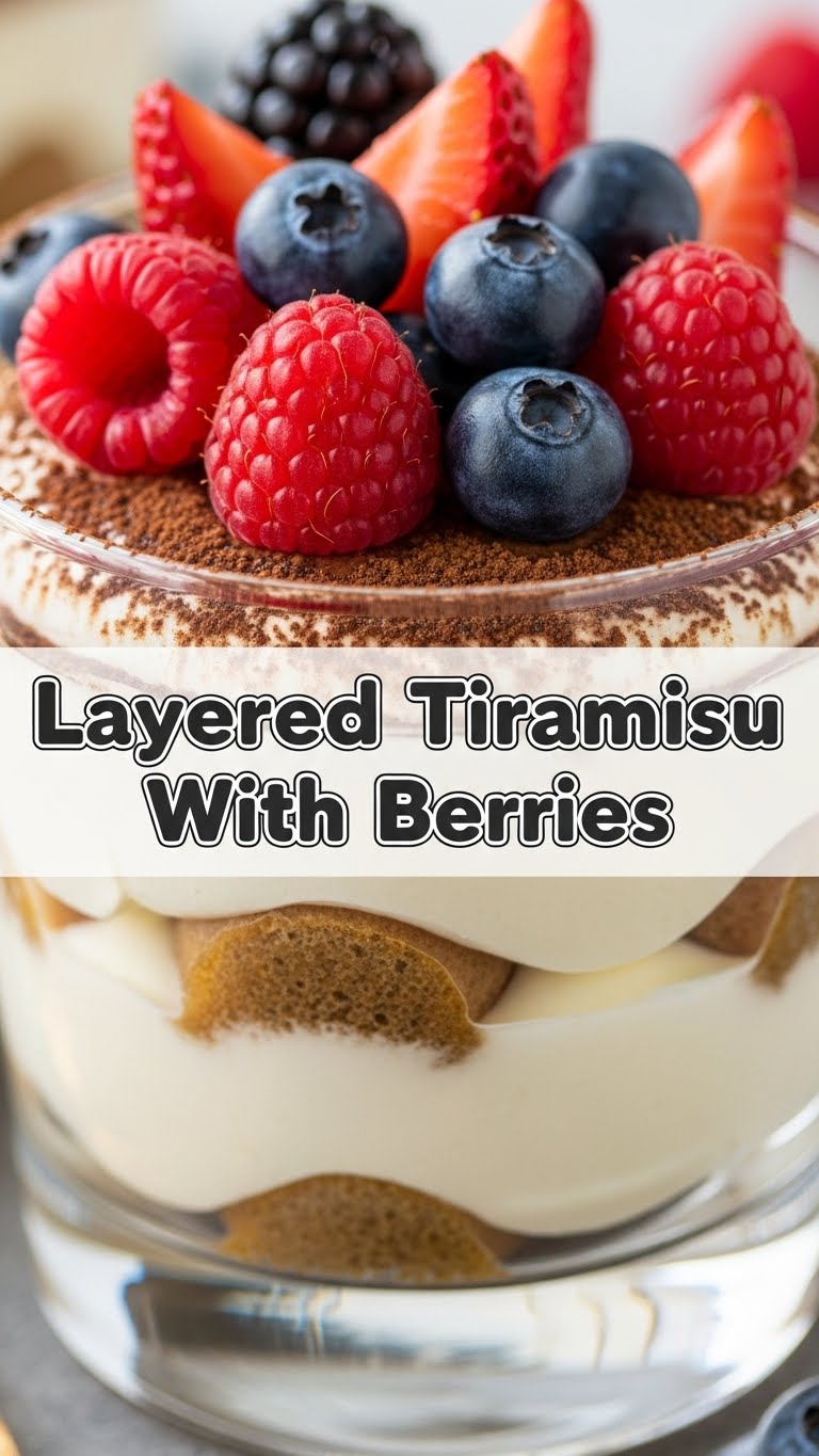 Layered Tiramisu With Berries