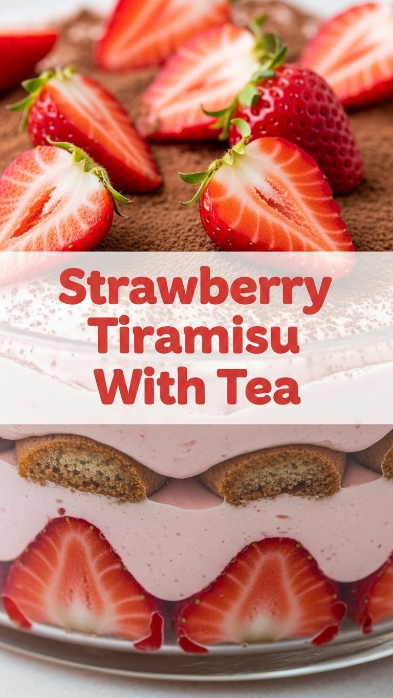 Strawberry Tiramisu With Tea
