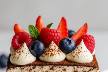 Layered Tiramisu Dessert With Berries