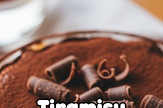 Tiramisu Dessert With Chocolate Shavings