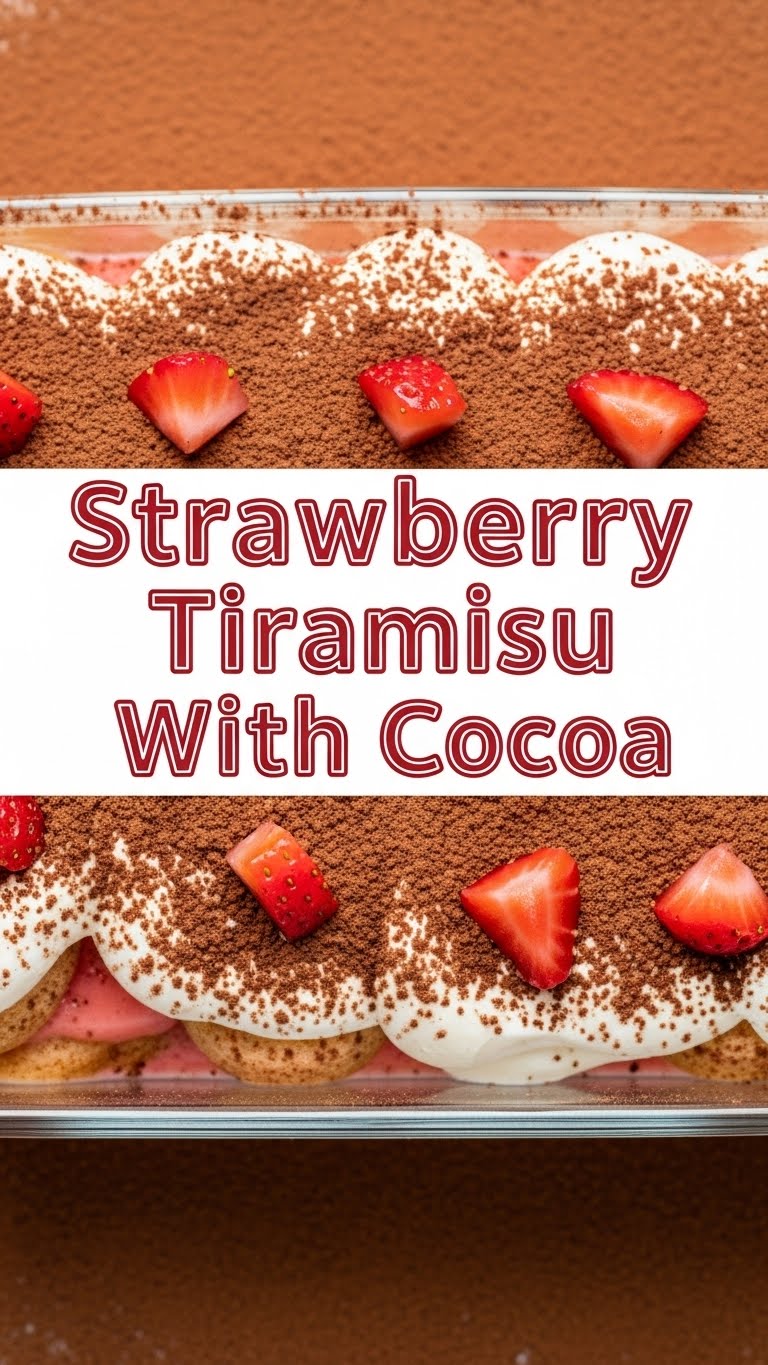 Strawberry Tiramisu With Cocoa