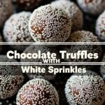 Chocolate Truffles With White Sprinkles