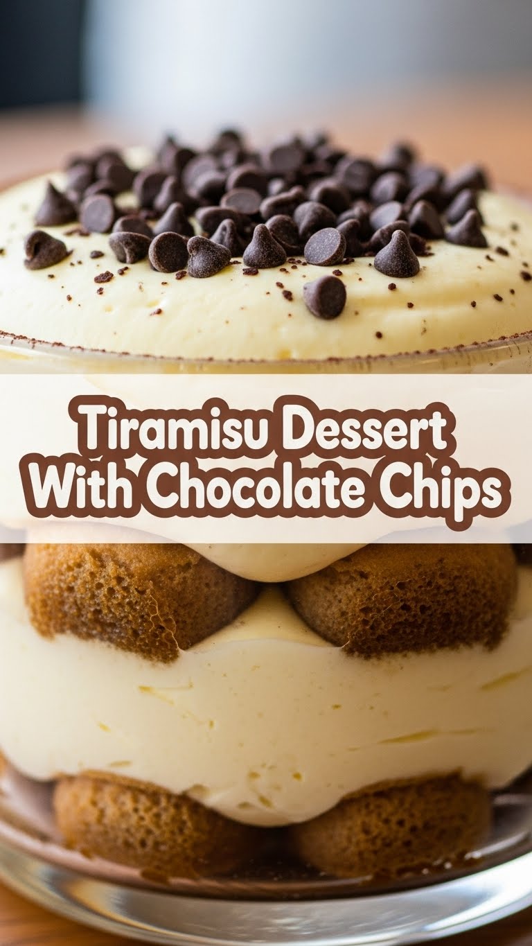 Tiramisu Dessert With Chocolate Chips