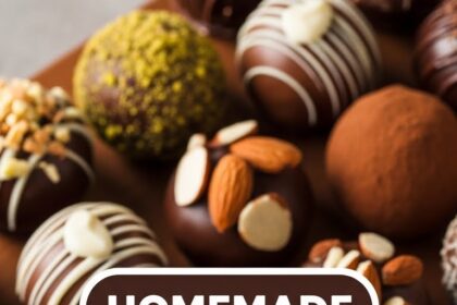 Homemade Chocolate Truffles With Toppings