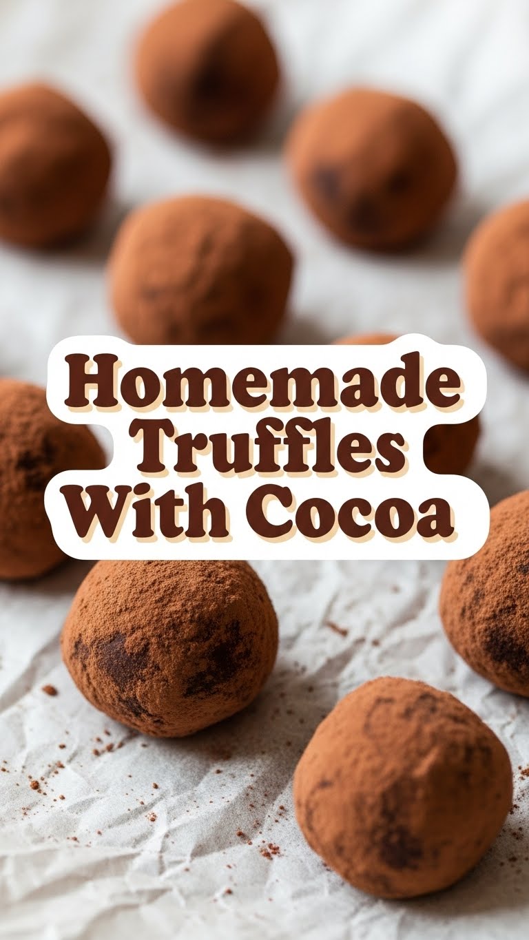 Homemade Truffles With Cocoa