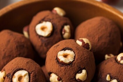 Homemade Truffles With Hazelnuts
