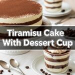 Tiramisu Cake With Dessert Cup