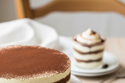 Tiramisu Cake With Dessert Cup