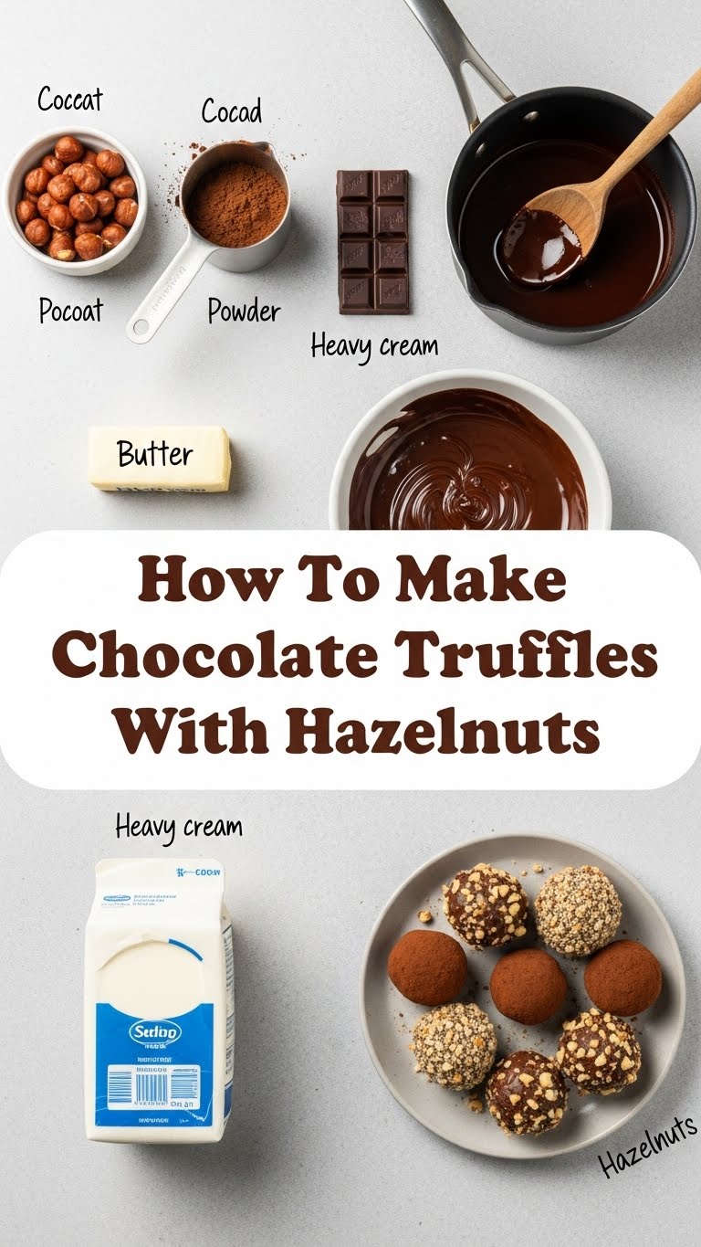 How To Make Chocolate Truffles With Hazelnuts
