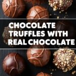 Chocolate Truffles With Real Chocolate