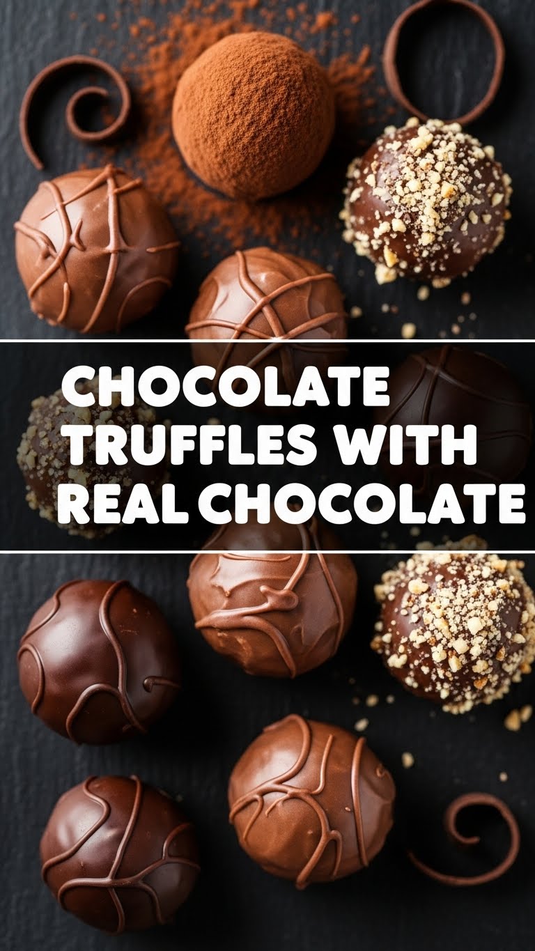 Chocolate Truffles With Real Chocolate
