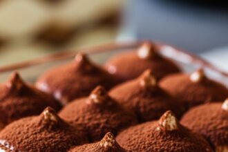 Layered Tiramisu Dessert With Coffee