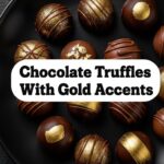 Chocolate Truffles With Gold Accents