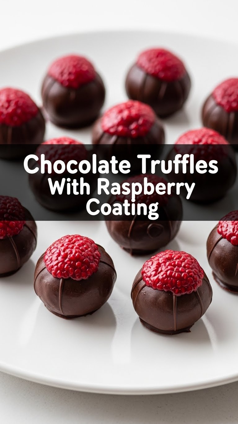 Chocolate Truffles With Raspberry Coating