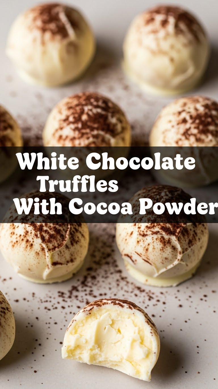 White Chocolate Truffles With Cocoa Powder
