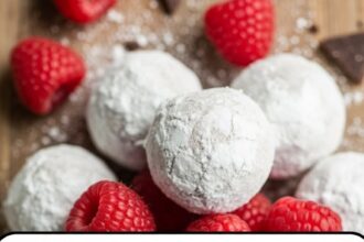 White Chocolate Truffles With Raspberries