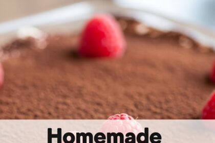 Homemade Tiramisu With Raspberries