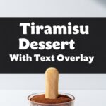 Tiramisu Dessert With Text Overlay