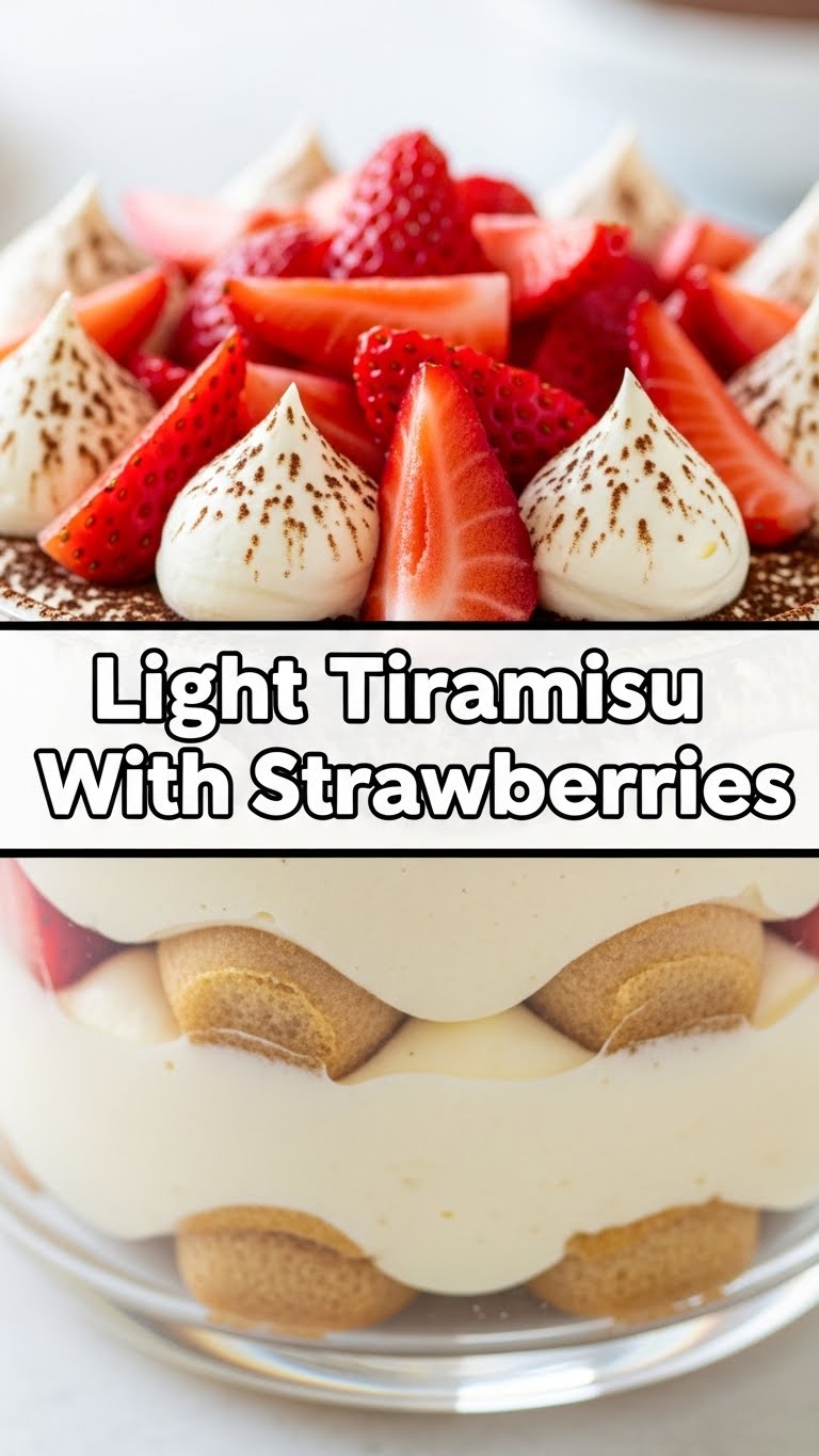 Light Tiramisu With Strawberries