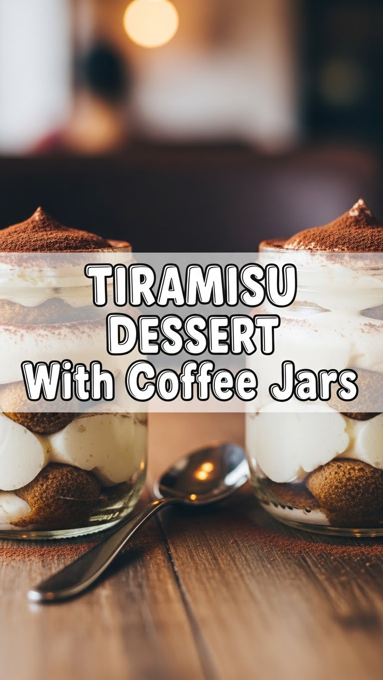Tiramisu Dessert With Coffee Jars