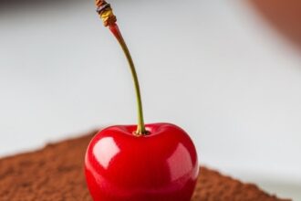 Slice Of Tiramisu With Cherry