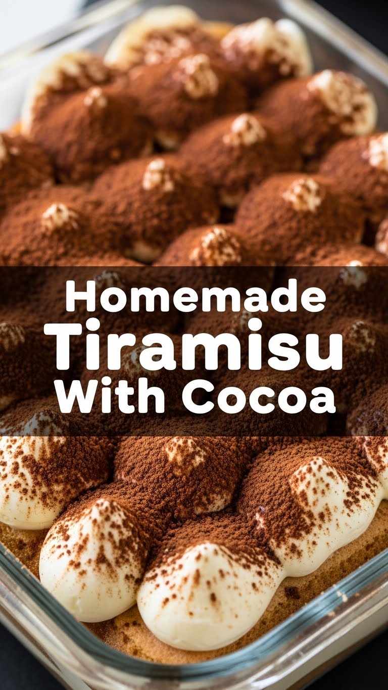 Homemade Tiramisu With Cocoa