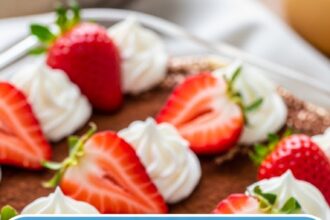 Homemade Tiramisu With Fresh Strawberries